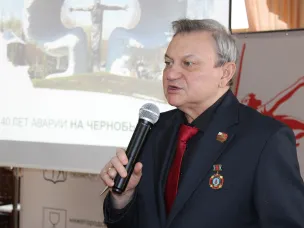 «Урок мужества в Доме ветеранов» провел ветеран-чернобылец Владимир Иваненко
