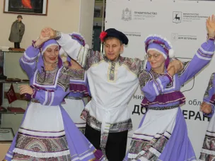 В клубе «Активное долголетие» Дома ветеранов прошел мастер-класс  творческого объединения «РусЛада»