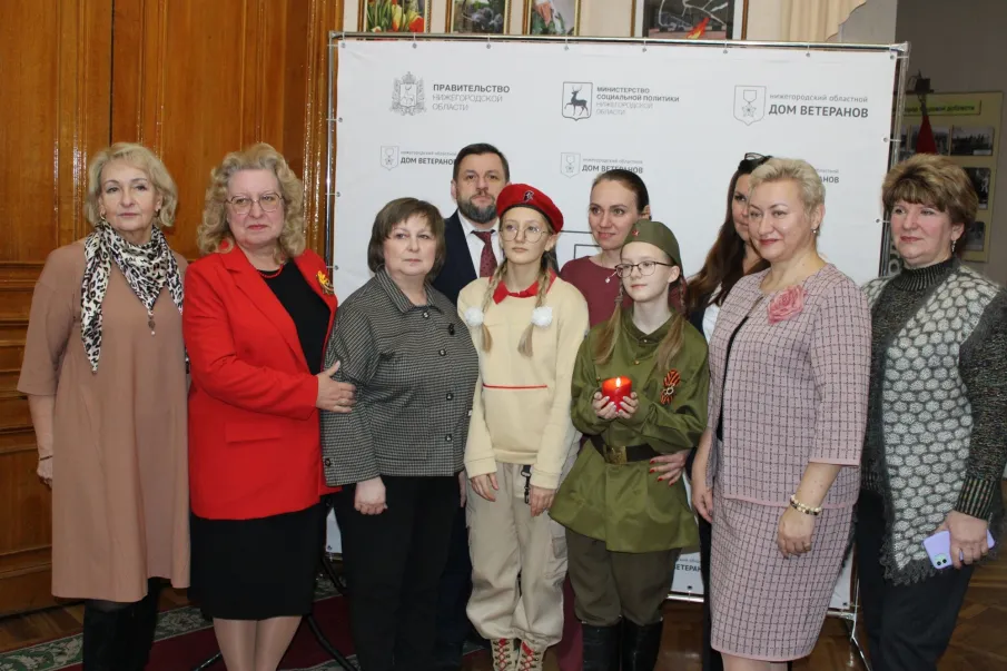 В Доме ветеранов прошло открытие областной эстафеты «Женская доблесть», приуроченной к 80-летию Победы.