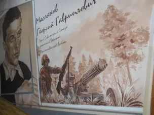 Граффити в память героя