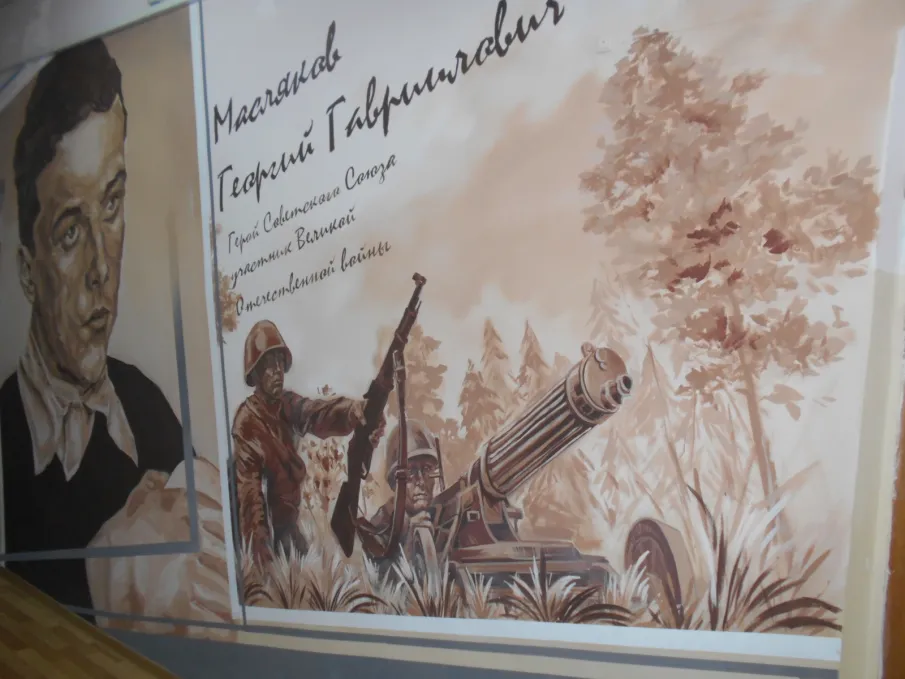 Граффити в память героя